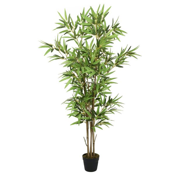 Árbol de bambú artificial con 828 hojas verde 150 cm 16 x 150 cm