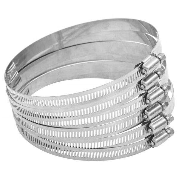 Abrazaderas de manguera 6 uds 91-140 mm acero inoxidable 304 91-140 mm