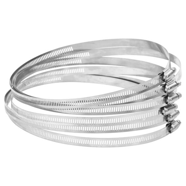 Abrazaderas de manguera 6 uds 91-165 mm acero inoxidable 304 91-165 mm