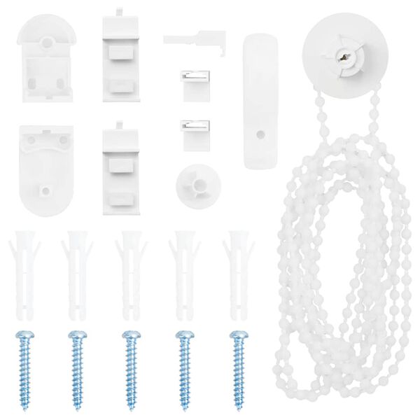 20 piezas de herrajes para persianas enrollables de 25 mm Cojinete de extremo + hebilla de soporte