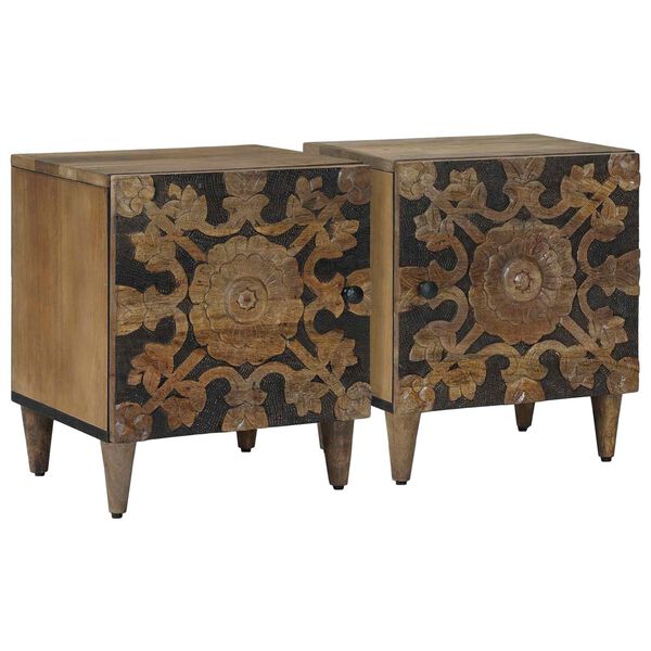 Armario de Noche 2 pcs Marrón 40 x 335 x 46 cm Marrón