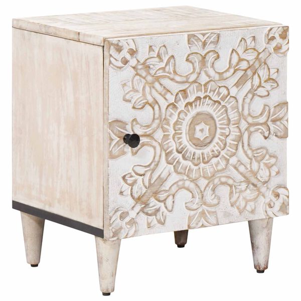 Armario de Noche 40 x 335 x 46 cm Madera de mango maciza White