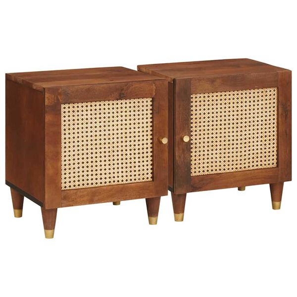 Armario de Noche 2 pcs Marrón 40 x 335 x 46 cm