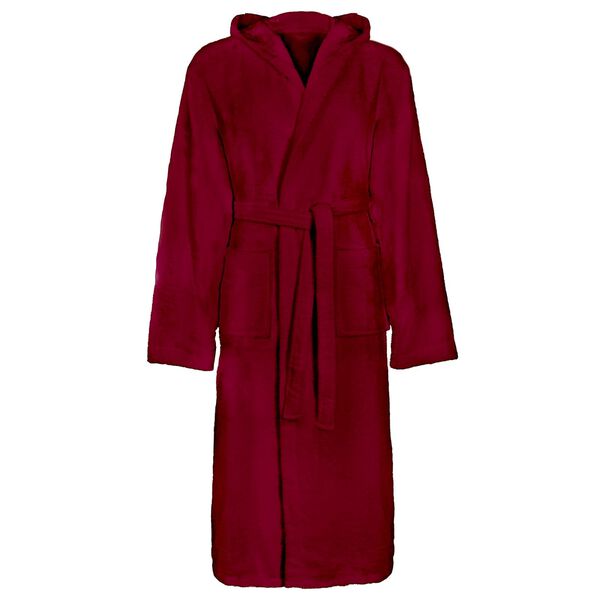 Albornoz KINN Rojo XXXL Algodón Burdeos con capucha
