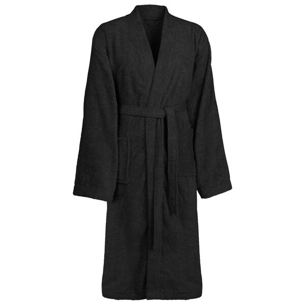 Albornoz KINN Negro L Algodón Negro sin capucha