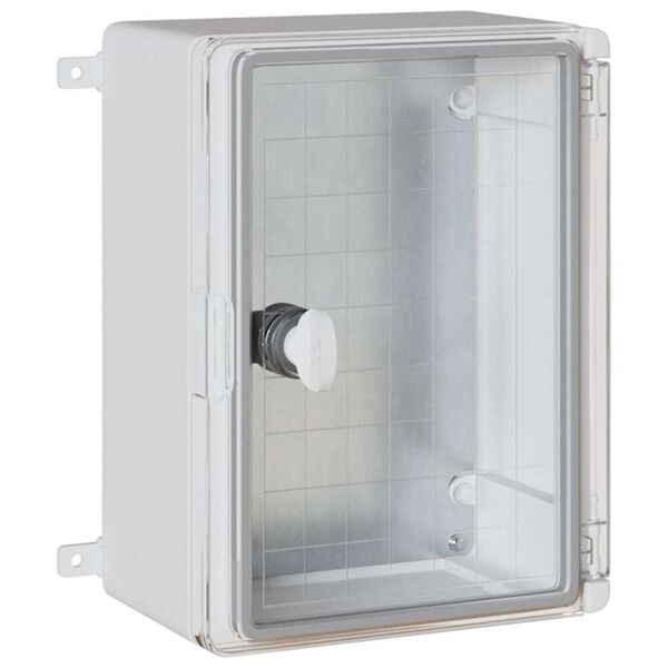 Armario de Control Gris 28 x 13 x 28 cm Plástico ABS Gris con puerta transparente 21 x 13 x 28 cm