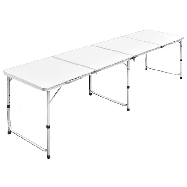 Mesita plegable de aluminio camping con 240 x 60 cm 240 x 60 cm Mesa