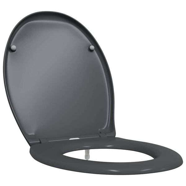 Asiento de WC Antracita 47 x 37 x 4 cm Duroplast Antracita