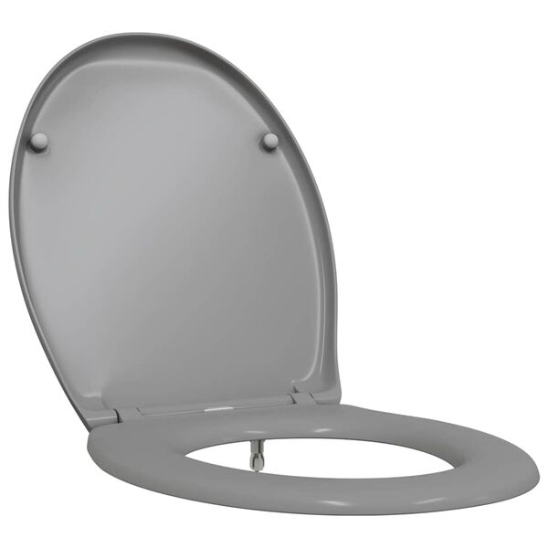 Asiento de WC Gris 47 x 37 x 4 cm Duroplast Gris