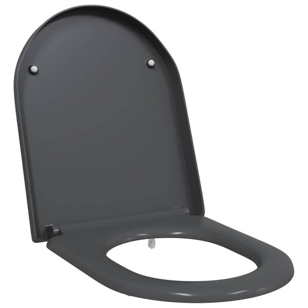 Asiento de WC Antracita 49 x 36 x 4 cm Duroplast Antracita