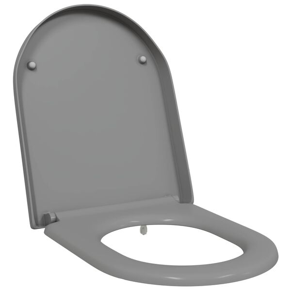 Asiento de WC Gris 49 x 36 x 4 cm Duroplast Gris
