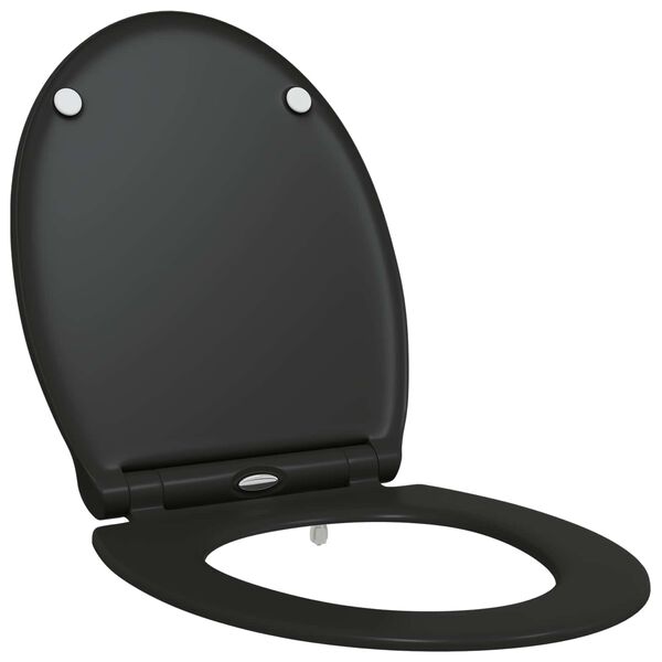 Asiento de WC Negro 455 x 375 x 38 cm Duroplast Negro