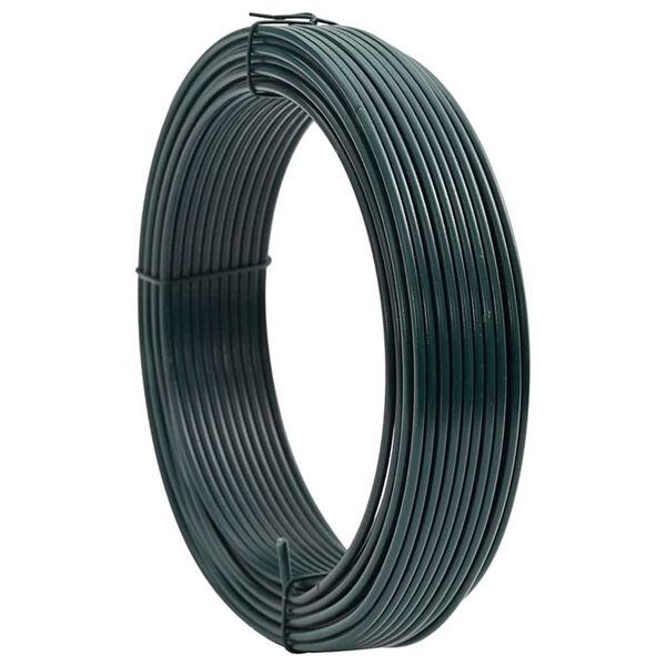 Alambre de sujeción para vallas Verde 25 m PVC 25 m Verde