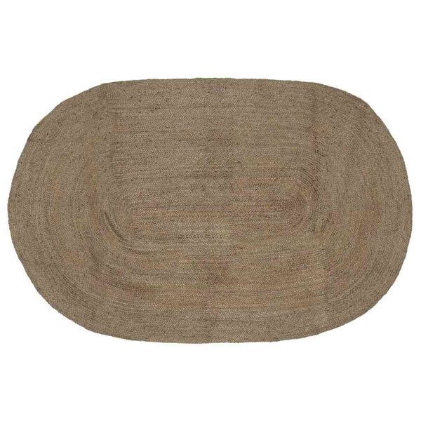 Alfombras de área Gris 205 x 305 cm yute Gris 205 x 305 cm