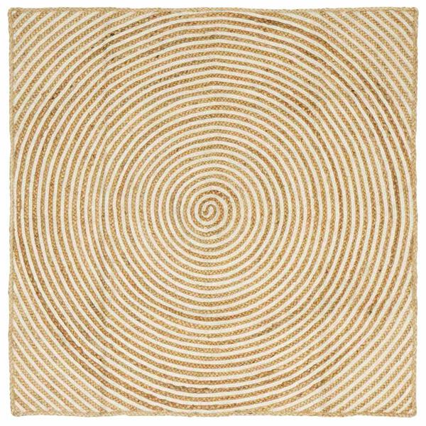 Alfombras de área Blanco 160 x 160 cm yute White 160 x 160 cm