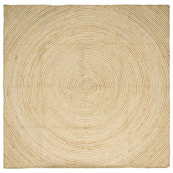 Alfombras de área Blanco 200 x 200 cm yute White 200 x 200 cm