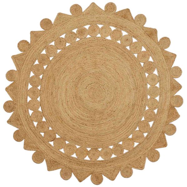 Alfombras de área Natural Ø 210 cm yute 210 cm