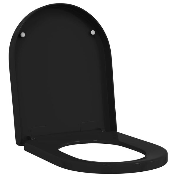 Asiento de WC Ajustable Negro 48 x 365 x 45 cm Polipropileno Negro