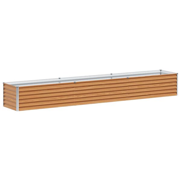 Arriate elevado Marrón Claro 290 x 50 x 36 cm Acero Galvanizado 290 x 50 x 36 cm Acero galvanizado