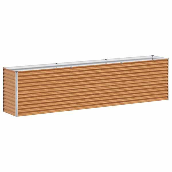 Arriate elevado Marrón Claro 290 x 50 x 68 cm Acero Galvanizado 290 x 50 x 68 cm Acero galvanizado