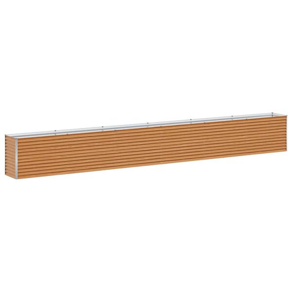 Arriate elevado Marrón Claro 582 x 50 x 68 cm Acero Galvanizado 582 x 50 x 68 cm Acero galvanizado