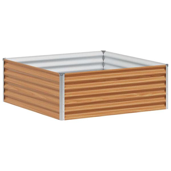 Arriate elevado Marrón Claro 98 x 100 x 36 cm Acero Galvanizado 98 x 100 x 36 cm Acero galvanizado