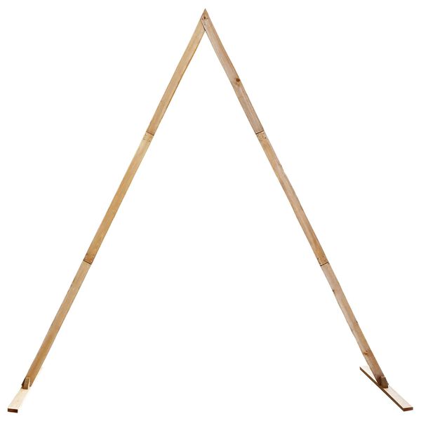 Arco de Boda Marrón Claro 202 x 95 x 254 cm Triangular