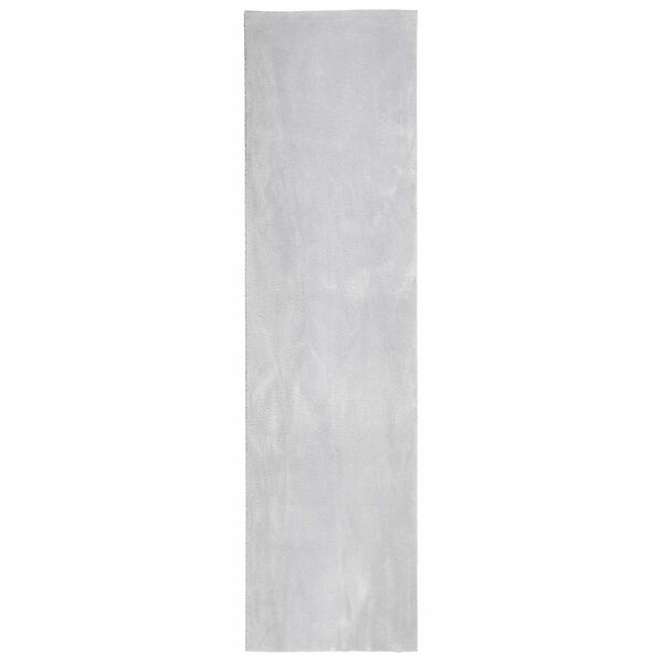 Alfombra suave y lavable de pelo medio HUARTE Gris 80 x 500 cm Gris 80 x 500 cm