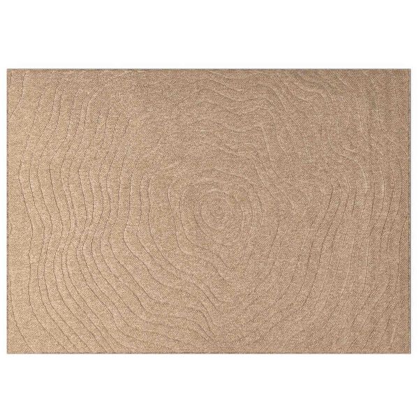 Alfombras de área Moiré AGIRA Natural 340 x 240 cm Poliéster 240 x 340 cm Forma de onda