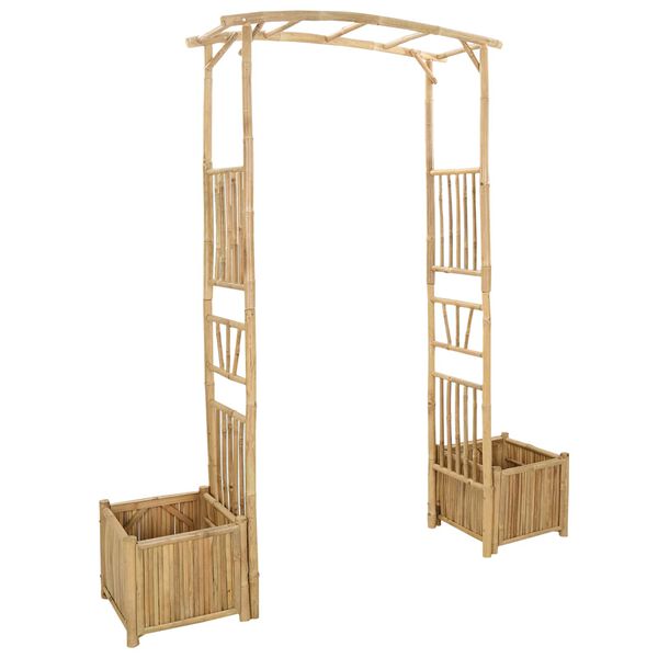 Arco de jardín Natural 177 x 40 x 205 cm Bambú Arco de jardín