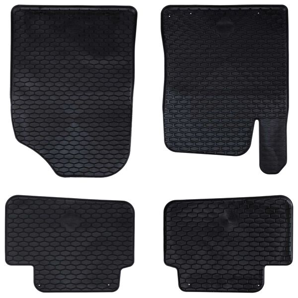 Alfombrilla de Coche 4 pcs Negro Goma 42029072