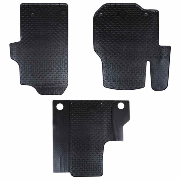 Alfombrilla de Coche 3 pcs Negro adecuado para VW CRAFTER 2017-