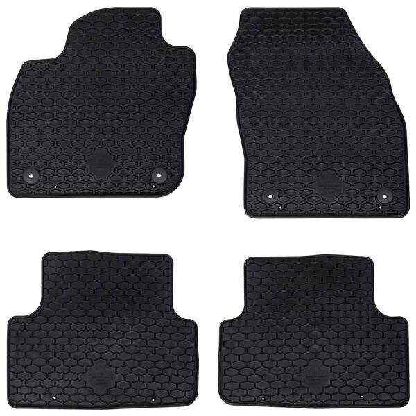Alfombrilla de Coche 4 pcs Negro adecuado para VW T-CROSS 2019-