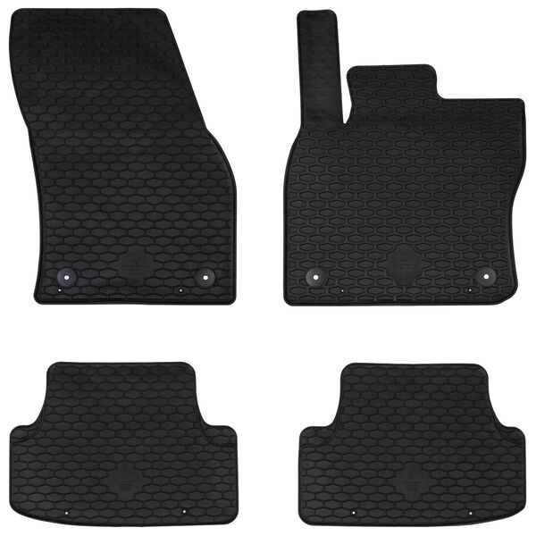Alfombrilla de Coche 4 pcs Negro Goma 42029079