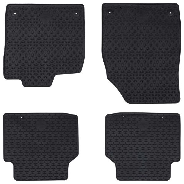 Alfombrilla de Coche 4 pcs Negro Goma 42029083
