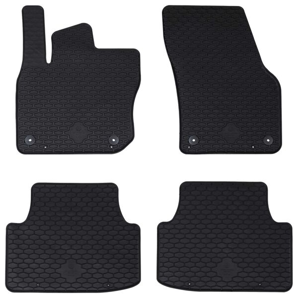 Alfombrilla de Coche 4 pcs Negro Goma 42029087