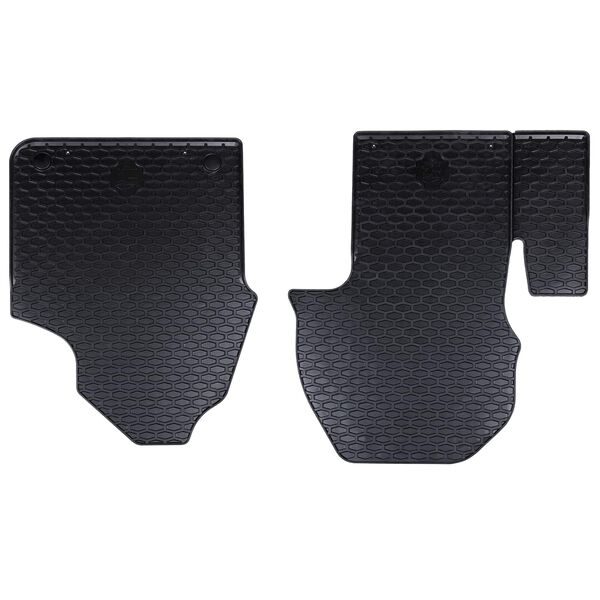 Alfombrilla de Coche 2 pcs Negro Goma