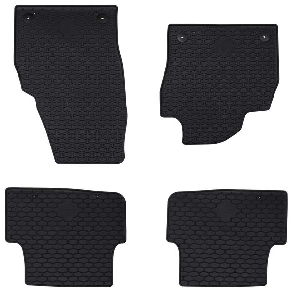 Alfombrilla de Coche 4 pcs Negro Adecuado para VW POLO 2021-