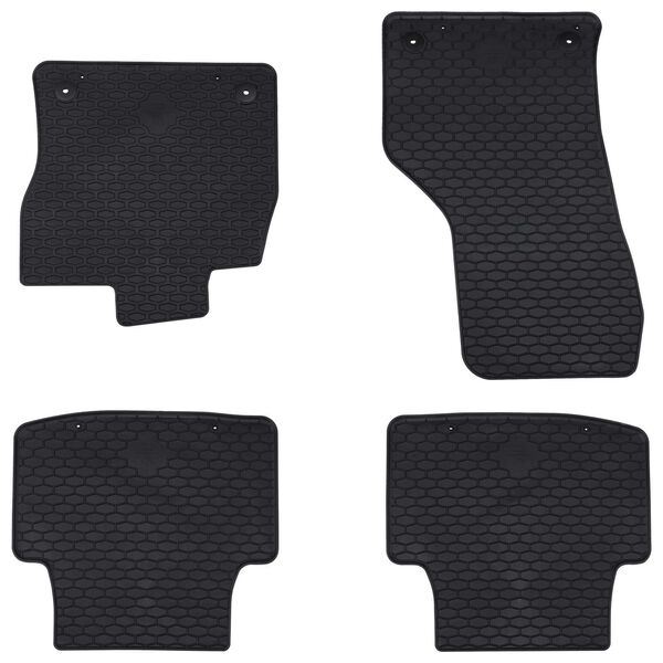 Alfombrilla de Coche 4 pcs Negro Goma 42029095