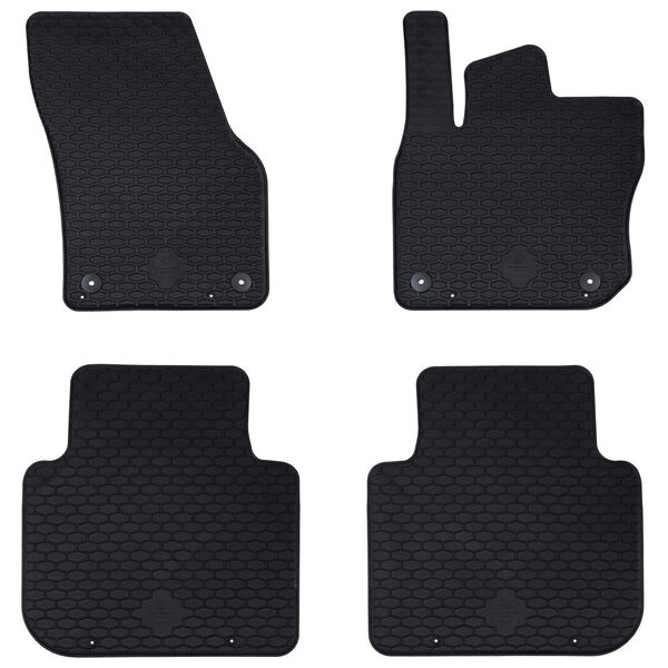 Alfombrilla de Coche 4 pcs Negro Goma 42029098