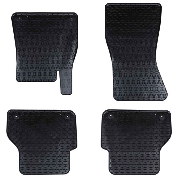 Alfombrilla de Coche 4 pcs Negro Goma 42029103