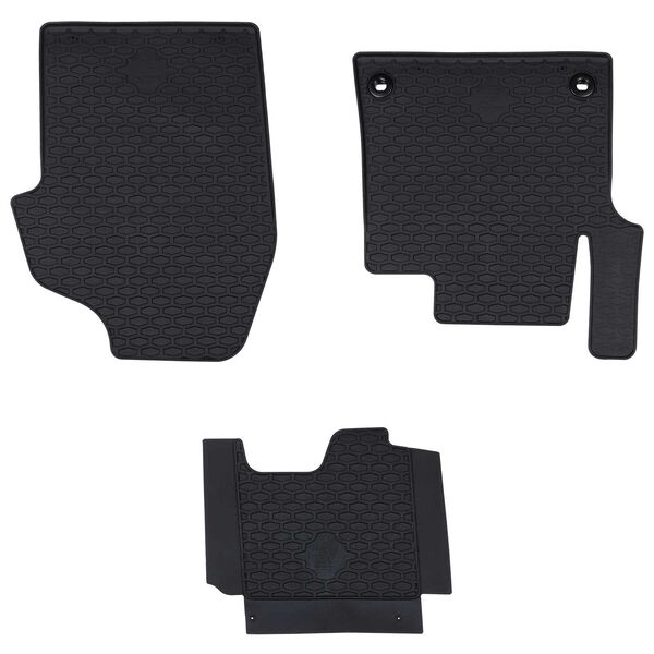 Alfombrilla de Coche 3 pcs Negro Goma 42029106
