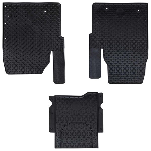 Alfombrilla de Coche 3 pcs Negro Goma 42029108