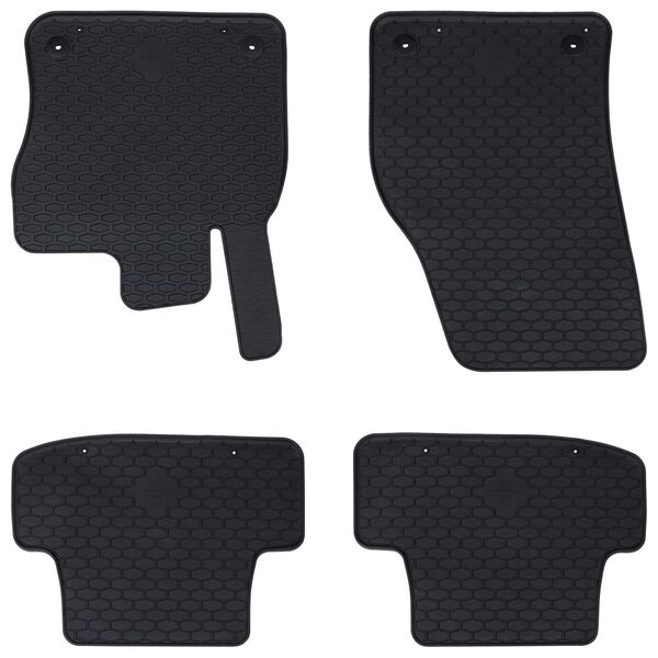 Alfombrilla de Coche 4 pcs Negro compatible con AUDI Q2 2017