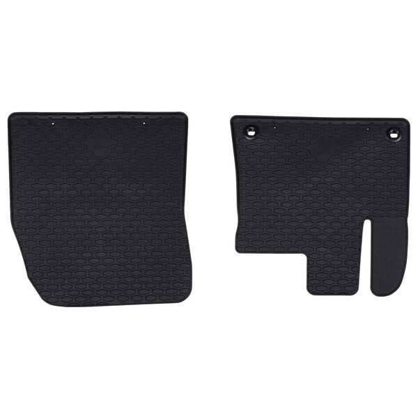 Alfombrilla de Coche 2 pcs Negro Goma 42029121