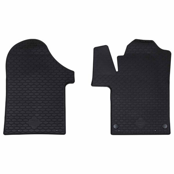 Alfombrilla de Coche 2 pcs Negro Goma 42029127