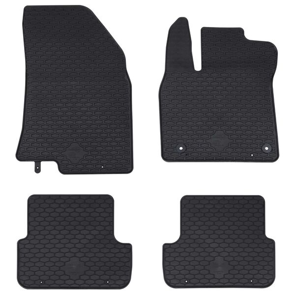 Alfombrilla de Coche 4 pcs Negro adecuado para SANDERO 2020-