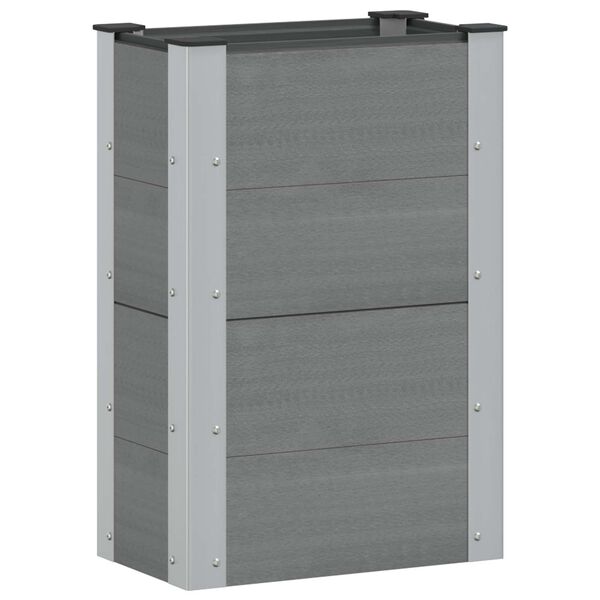 Arriate elevado Gris 50 x 30 x 72 cm Gris 50 x 30 x 72 cm