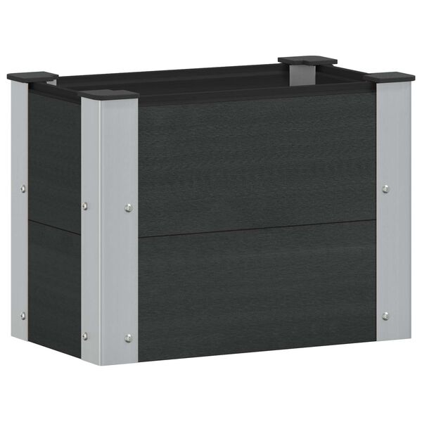 Arriate elevado Negro 50 x 30 x 36 cm Negro 50 x 30 x 36 cm