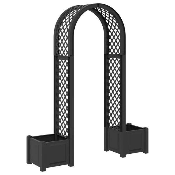 Arco de Rosas con Plantador Gris antracita 1685 x 43 x 207 cm Gris antracita